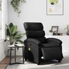 vidaXL Fauteuil inclinable de massage &eacute;lectrique noir similicuir