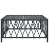 vidaXL Table de jardin anthracite 70x70x34 cm tissu tiss&eacute;