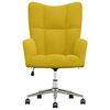 vidaXL Chaise de relaxation Jaune moutarde Velours