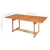 vidaXL Ensemble à manger de jardin 9 pcs Bois de teck massif