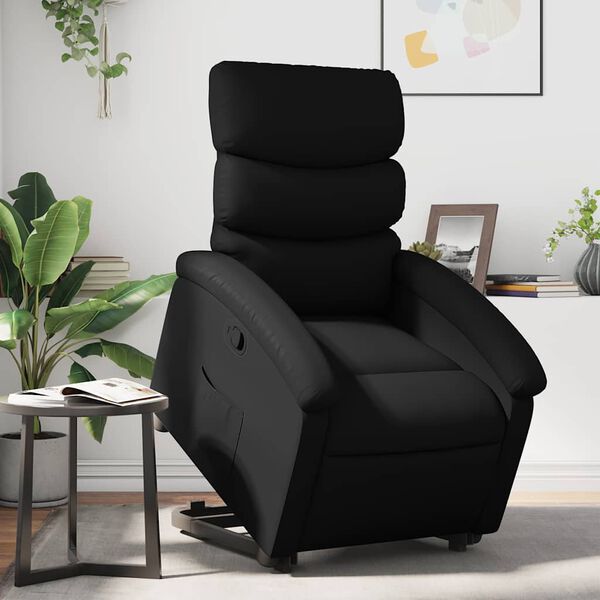 vidaXL Fauteuil inclinable noir similicuir