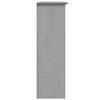 vidaXL Armoire avec portes vitrées BODO gris bois de pin massif
