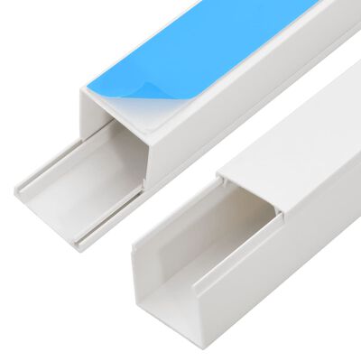 vidaXL Goulotte de câble auto-adhésive 10x10 mm 10 m PVC