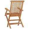 vidaXL Chaises pliables de jardin lot de 4 Bois de teck solide