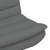 vidaXL Chaise pivotante Gris foncé 63 x 75 x 76 cm tissu