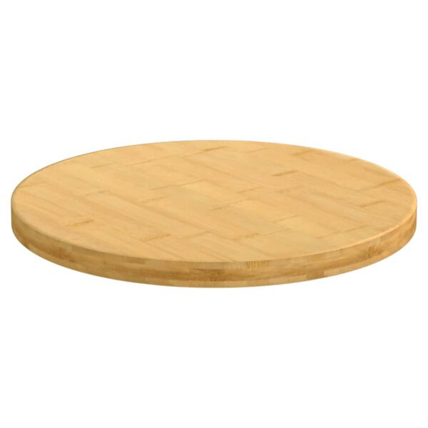 vidaXL Dessus de table &Oslash;50x2,5 cm bambou