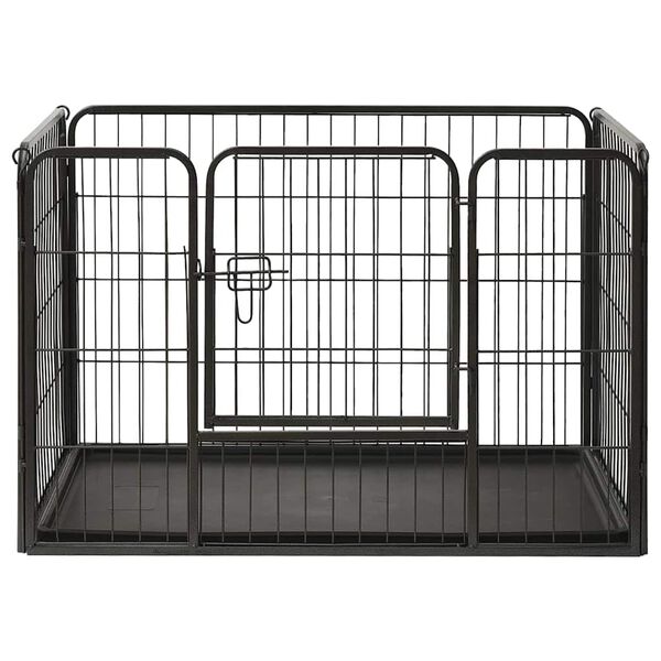 vidaXL Parc pour chiots Acier 91,5x59x61 cm
