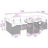 vidaXL Ensemble de canap&eacute; de jardin avec stockage 8 pcs Gris polyrotin