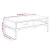 vidaXL Table basse 90x50x35 cm Bois de pin massif