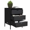 vidaXL Armoire de rangement de jardin noir 55x59x80 cm r&eacute;sine tress&eacute;e