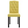 vidaXL Chaises &agrave; manger lot de 4 vert tissu
