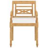 vidaXL Salon de jardin 4 pcs avec coussins Bois de teck solide