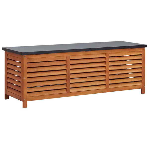 vidaXL Bo&icirc;te de rangement de jardin 150x50x55 cm Eucalyptus solide