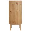 vidaXL Commode OTTA Marron et gris 76,5x39,5x90 cm Bois de pin massif