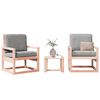 vidaXL Salon de jardin 3 pcs bois massif douglas
