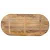 vidaXL Dessus de table 100x40x2,5 cm ovale bois massif de manguier