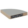 vidaXL &Eacute;tag&egrave;re d'angle flottante gris 25x25x3,8 cm MDF
