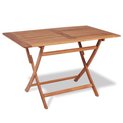 vidaXL Mobilier à dîner de jardin 5 pcs Bois de teck massif