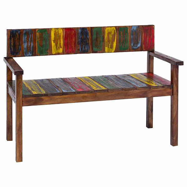 vidaXL Chaises &agrave; manger lot de 4 bois de r&eacute;cup&eacute;ration solide