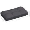 vidaXL Coussins de canap&eacute; palette lot de 7 Anthracite