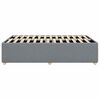 vidaXL Cadre de lit sans matelas gris clair tissu