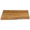 vidaXL Dessus de table 40x40x3,8 cm bord vivant bois massif manguier