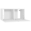 vidaXL Meuble TV suspendu Blanc 60x30x30 cm