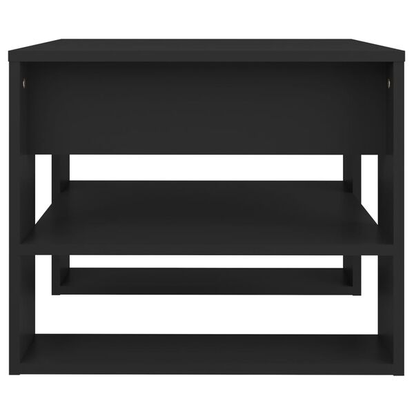 vidaXL Table basse noir 55,5x55x45 cm bois d'ing&eacute;nierie