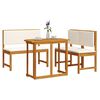 vidaXL Ensemble bistro de jardin 3 pcs Marron Bois d'Acacia Massif