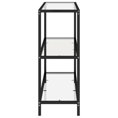 vidaXL Étagère transparent 100x36x90 cm verre trempé