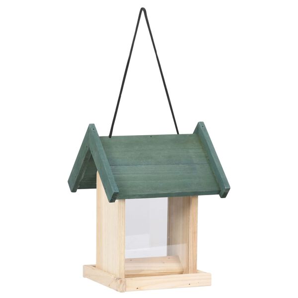 vidaXL Mangeoires à oiseaux 4 pcs Bois de sapin