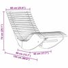 vidaXL Chaises longues berçantes 2 pcs Marron 154 x 60 x 74 cm