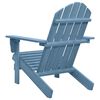 vidaXL Chaise de jardin Adirondack bois de sapin massif bleu
