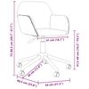vidaXL Chaise pivotante de bureau Gris clair Tissu
