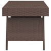 vidaXL Table d'appoint pliable marron 60x40x38 cm résine tressée