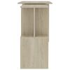 vidaXL Bureau d'angle Chêne sonoma 200x50x76 cm Bois d’ingénierie
