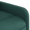 vidaXL Fauteuil inclinable de massage &eacute;lectrique vert fonc&eacute; tissu