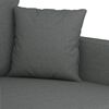 vidaXL Canap&eacute; &agrave; 2 places Gris fonc&eacute; 140 cm Tissu