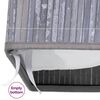vidaXL Panier &agrave; linge avec une seule section bambou gris 83 L