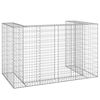 vidaXL Mur en gabion pour poubelles Acier galvanis&eacute; 180x100x110 cm