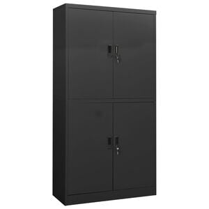 vidaXL Armoire de bureau Anthracite 90x40x180 cm Acier