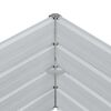 vidaXL Lit sur&eacute;lev&eacute; de jardin 100x100x45 cm Acier galvanis&eacute; Argent&eacute;