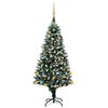 vidaXL Arbre de No&euml;l artificiel avec LED/boules pommes de pin 150cm