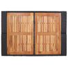 vidaXL Ensemble de bar 5 pcs Résine tressée et bois d'acacia Noir