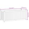 vidaXL Jardinière 110x45x44 cm bois massif d'acacia et acier