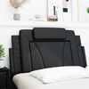 vidaXL Coussin de t&ecirc;te de lit Viana noir 100 cm similicuir