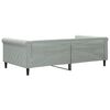 vidaXL Lit de jour gris clair 100x190 cm velours