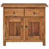 vidaXL Buffet bois d'acajou massif 75x30x65 cm