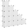 vidaXL Cubes de rangement 15 pcs Transparent PP