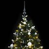 vidaXL Sapin de No&euml;l artificiel articul&eacute; 300 LED et boules 180 cm